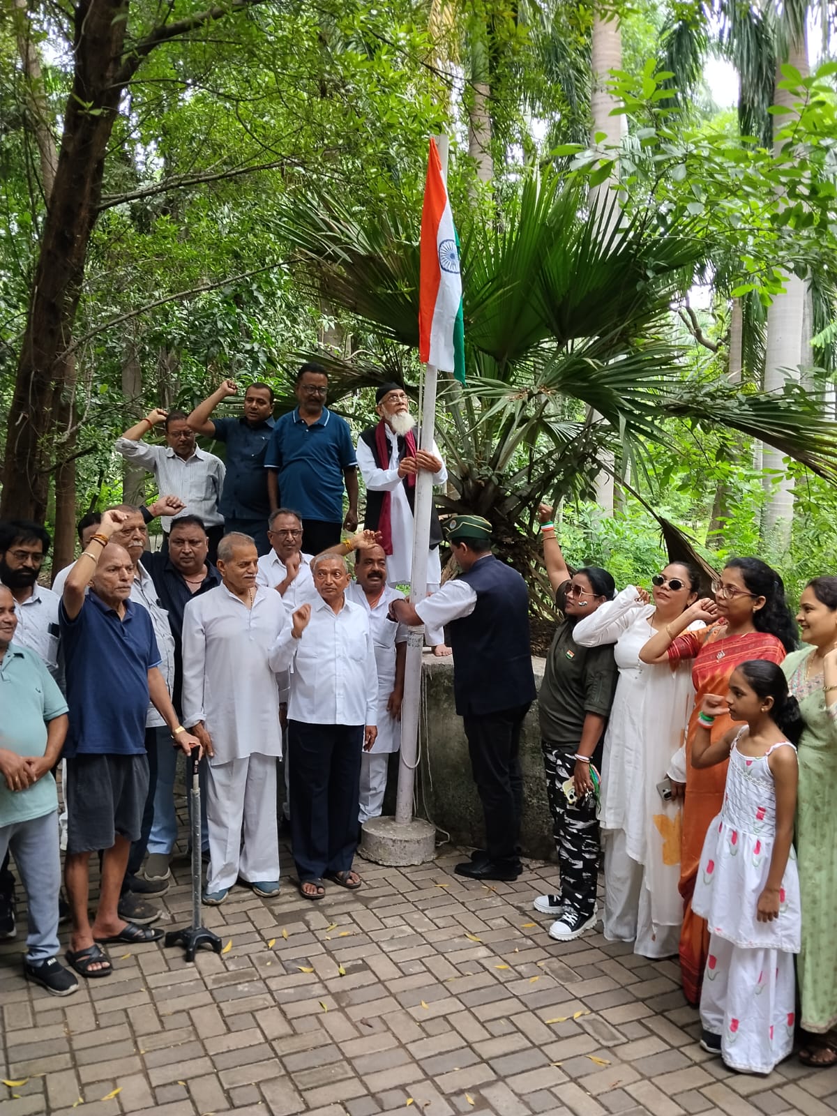 मोतीबाग में देशभक्ति के रंग में रंगा स्वतंत्रता दिवस समारोह, भारत माता के जयकारों से गूंजा पूरा परिसर
